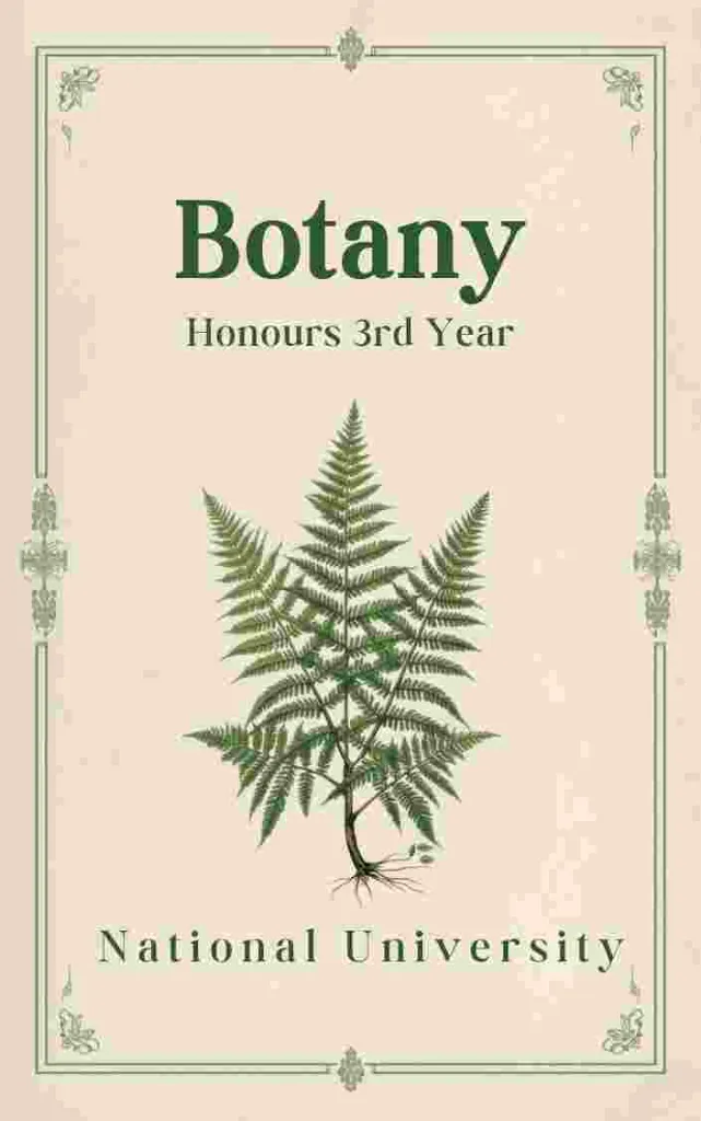 Botany - Honours 3rd Year, NU