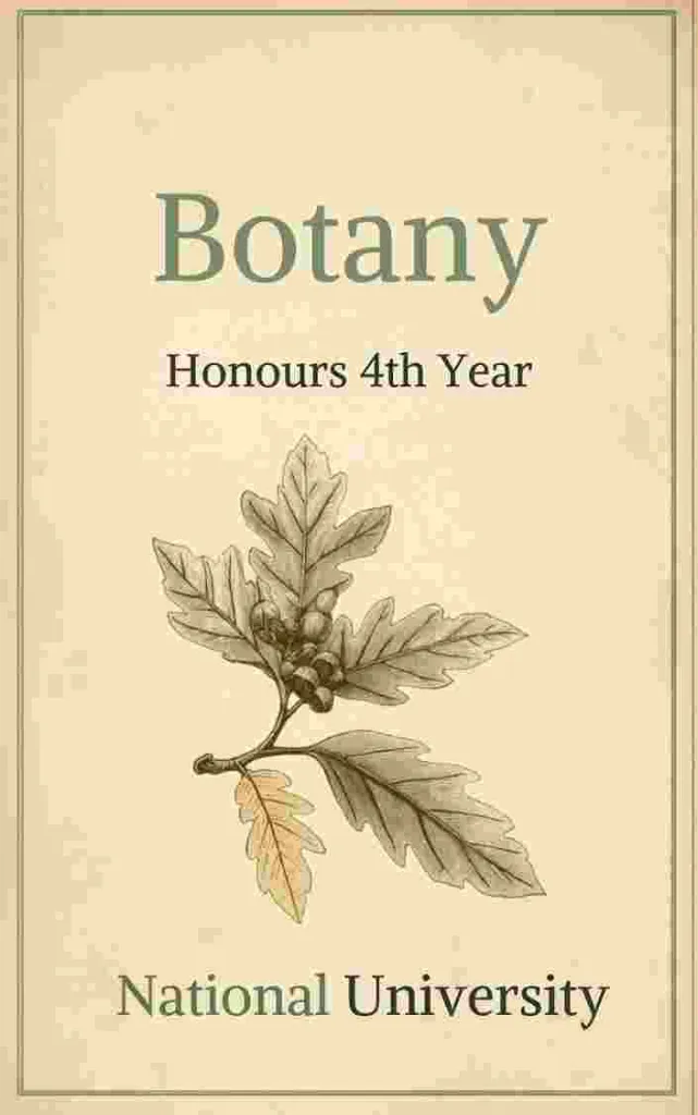 Botany - Honours 4th Year, NU