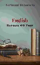 English - Honours 4th Year, NU