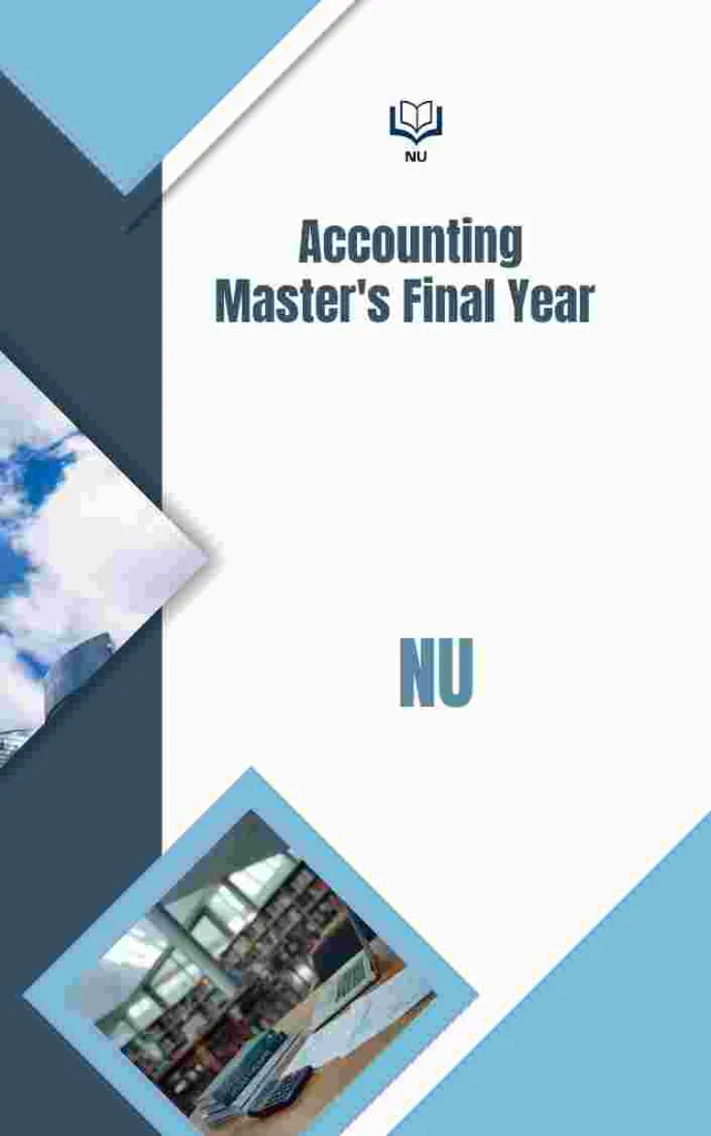 Accounting - Master's Final Year, NU